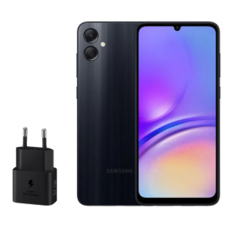 گوشی موبایل سامسونگ مدل Galaxy A05 دو سیم کارت ظرفیت 128 گیگابایت و رم 4 گیگابایت به همراه شارژر 25وات سامسونگ
